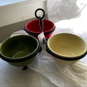 nwt TAG ltd Ceramic Bowl Caddy